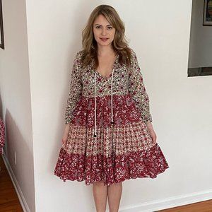 Anthropologie Cottagecore Prairie Dress Small